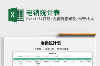 2021電銷統(tǒng)計表免費下載