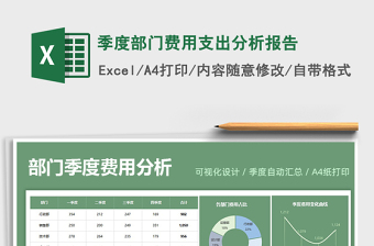 2022季度部門費(fèi)用支出分析報(bào)告免費(fèi)下載