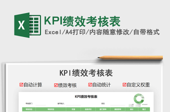 2022KPI績效考核表免費下載