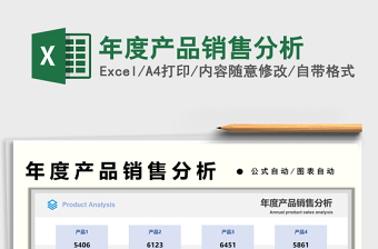 2021年度產(chǎn)品銷售分析免費下載