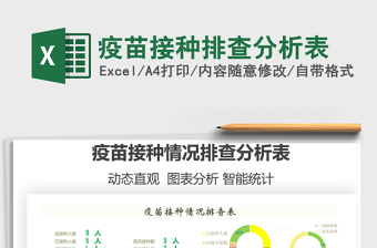2021疫苗接種排查分析表免費下載