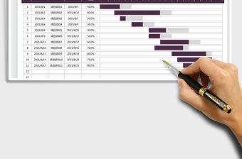 2022活動項目進度甘特圖免費下載