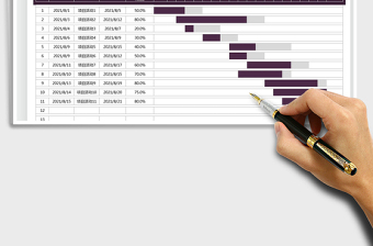 2022活动项目进度甘特图免费下载