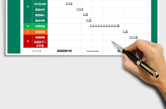 2021QC成果活动计划甘特图免费下载