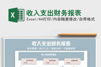 2021收入支出財務報表免費下載