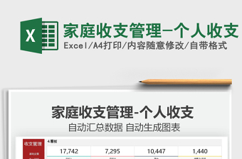 2022家庭收支管理-個人收支免費(fèi)下載