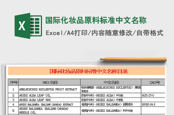 2022國(guó)際化妝品原料標(biāo)準(zhǔn)中文名稱免費(fèi)下載