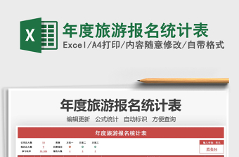 2021年度旅游報(bào)名統(tǒng)計(jì)表免費(fèi)下載