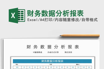 2022財務數據分析報表免費下載