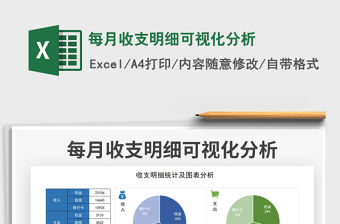每月收支明細可視化分析免費下載