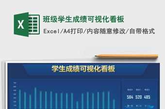 2021班級學生成績可視化看板免費下載