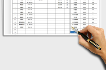 2021各部门费用开销表自动化图示免费下载