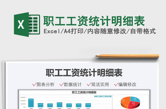2021職工工資統(tǒng)計明細表免費下載