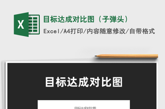 2021目標(biāo)達(dá)成對比圖（子彈頭）免費(fèi)下載