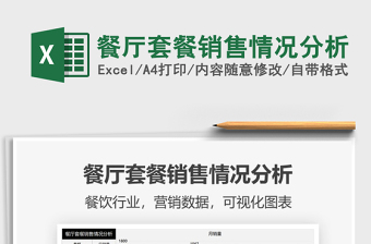 2022餐廳套餐銷售情況分析免費(fèi)下載