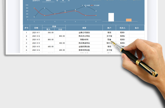 2021收支表-财务数据统计表免费下载