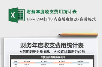 2022財務年度收支費用統計表免費下載