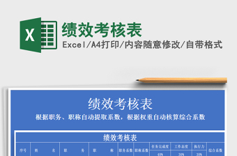 2022績(jī)效考核表免費(fèi)下載
