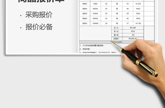 2022商品報價單免費下載