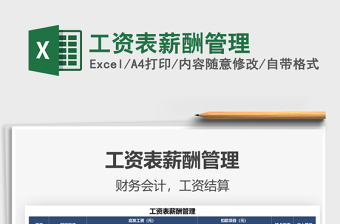 2021工資表薪酬管理免費(fèi)下載