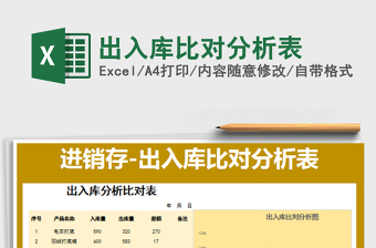 2022出入庫比對分析表免費(fèi)下載
