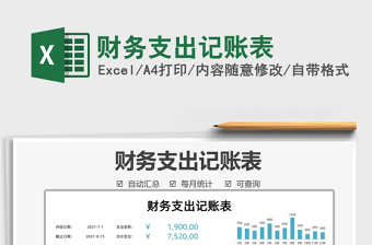 2022財(cái)務(wù)支出記賬表免費(fèi)下載