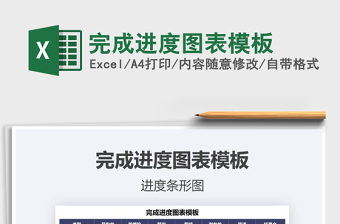 2021完成進(jìn)度圖表模板免費(fèi)下載
