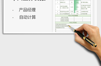 2021產(chǎn)品經(jīng)理個人工作日報免費(fèi)下載