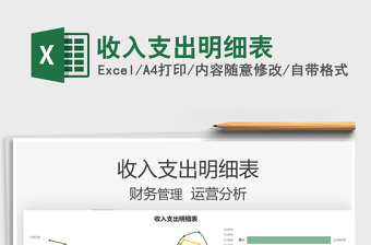 2021收入支出明細(xì)表免費(fèi)下載