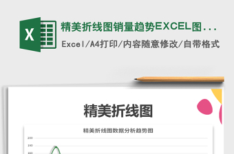 精美折線圖銷量趨勢EXCEL圖表免費下載