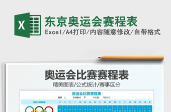 2022东京奥运会奖牌榜excel