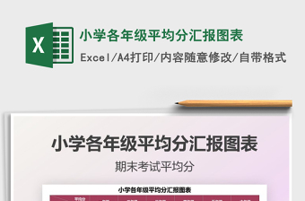 2021小學(xué)各年級平均分匯報(bào)圖表免費(fèi)下載