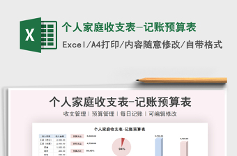 2022春节家庭收支台账数学模型