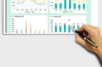 2021業績數據多圖分析表免費下載
