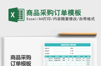 2022商品订单excel