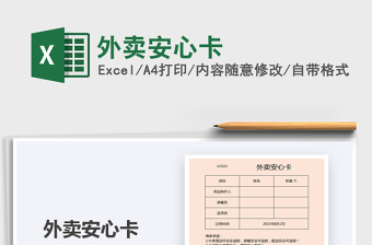 2022外賣安心卡