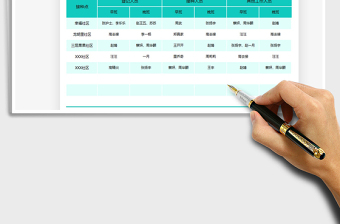 2022接种点医务人员安排表免费下载