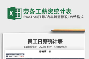 2022勞務(wù)工薪資統(tǒng)計表免費下載