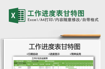 2021工作進度表甘特圖免費下載