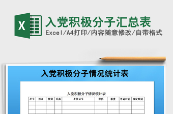 入黨積極分子匯總表免費(fèi)下載