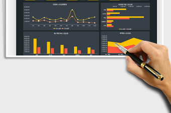 2021收入支出財務報表-可視化圖表免費下載