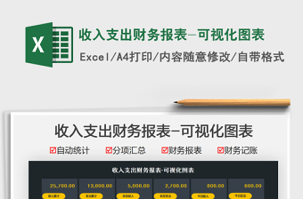 2021收入支出財務(wù)報表-可視化圖表免費下載
