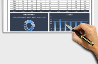 2022业务员周业绩展示表免费下载