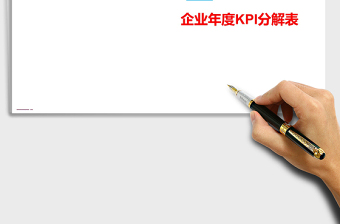 2022年度KPI指標(biāo)分解表免費下載