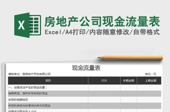 2022现金流量表-财务出纳