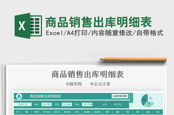 2022商品銷售出庫明細表免費下載