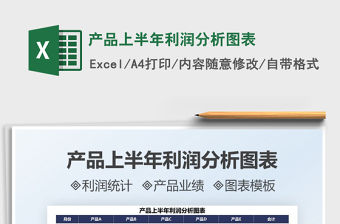 2021產品上半年利潤分析圖表免費下載
