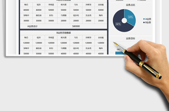 2022营销业务销售额目标计划表免费下载