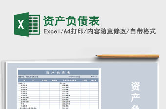 2022資產負債表免費下載