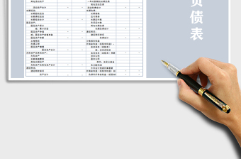 2022資產(chǎn)負(fù)債表免費(fèi)下載